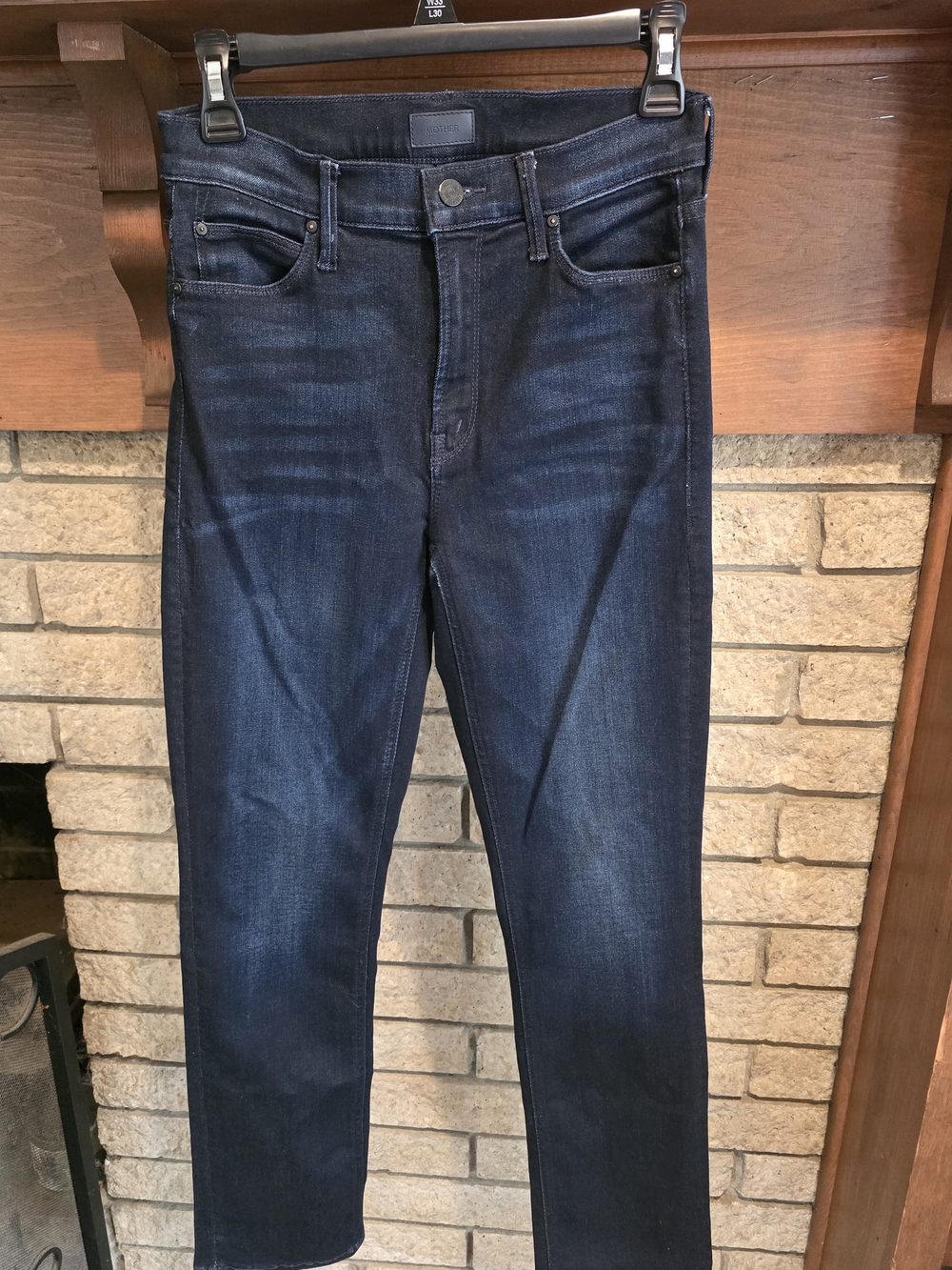 MOTHER The Dazzler Ankle Jeans in Dark Blue - Picture 2 of 6